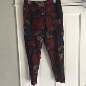 LOFT Floral Trousers